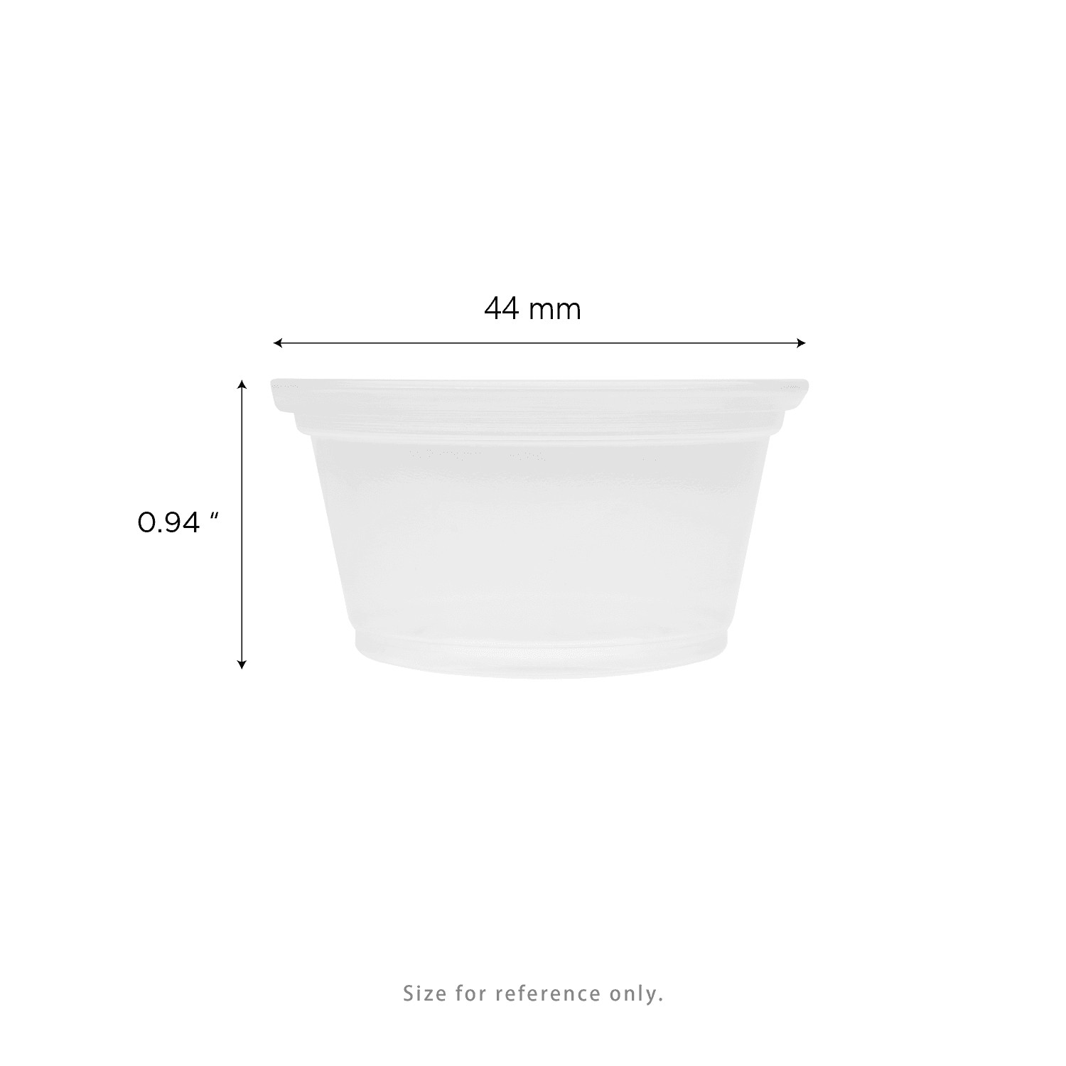 Karat 0.75 oz PP Plastic Portion Cups – Clear – 2,500 ct