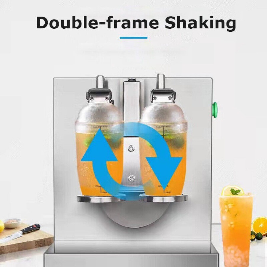 Commercial Auto Double Cup Milk Tea Shaking Machine Bubble Boba Milk Tea Shaker