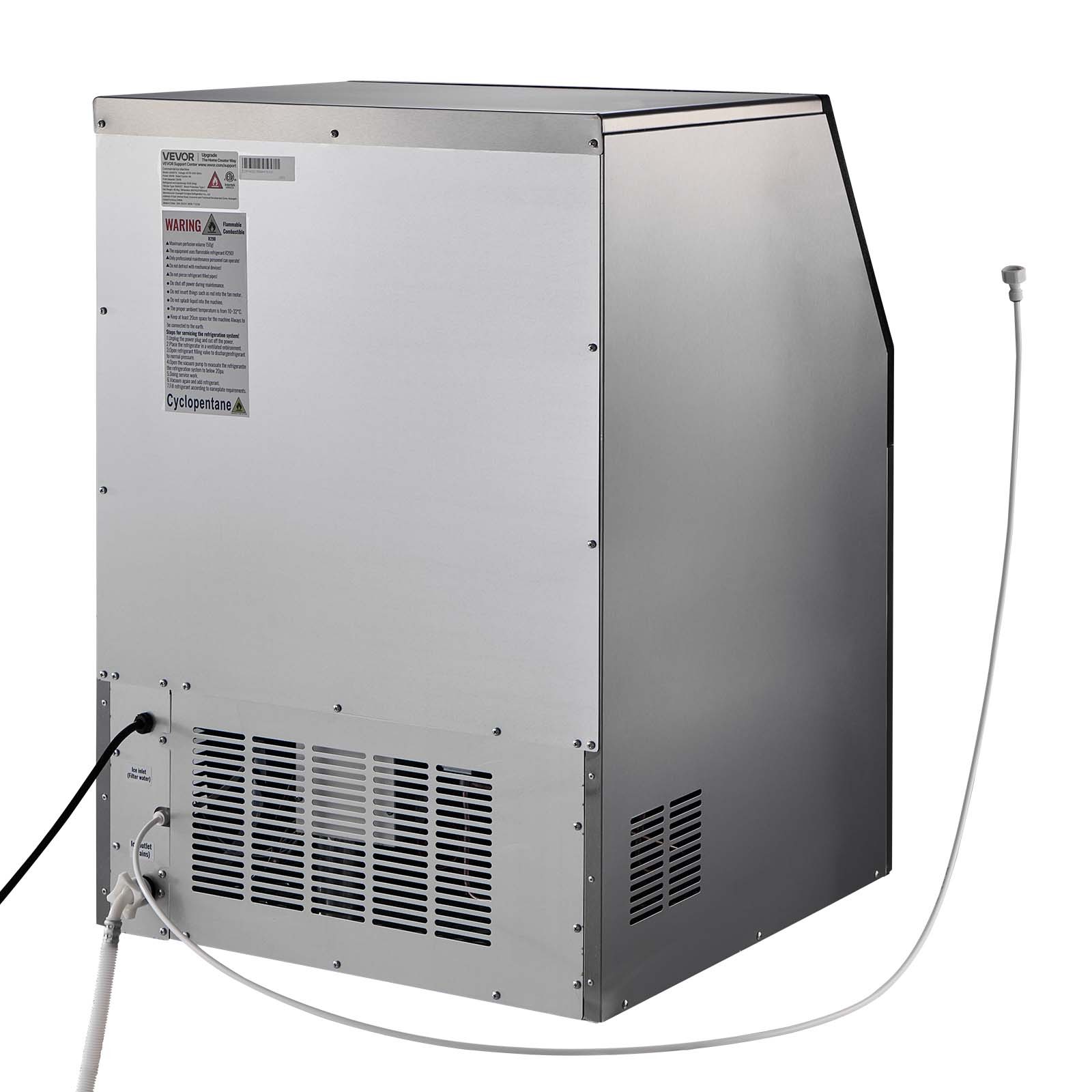 VEVOR Commercial Ice Maker 440 lbs/24h Ice Machine 85 lbs Storage Bar Restaurant