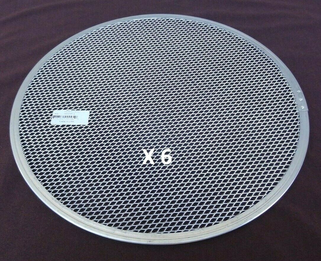 6 ea ~ Allied Metal Mesh Pizza Baking Screen – 16 Inches