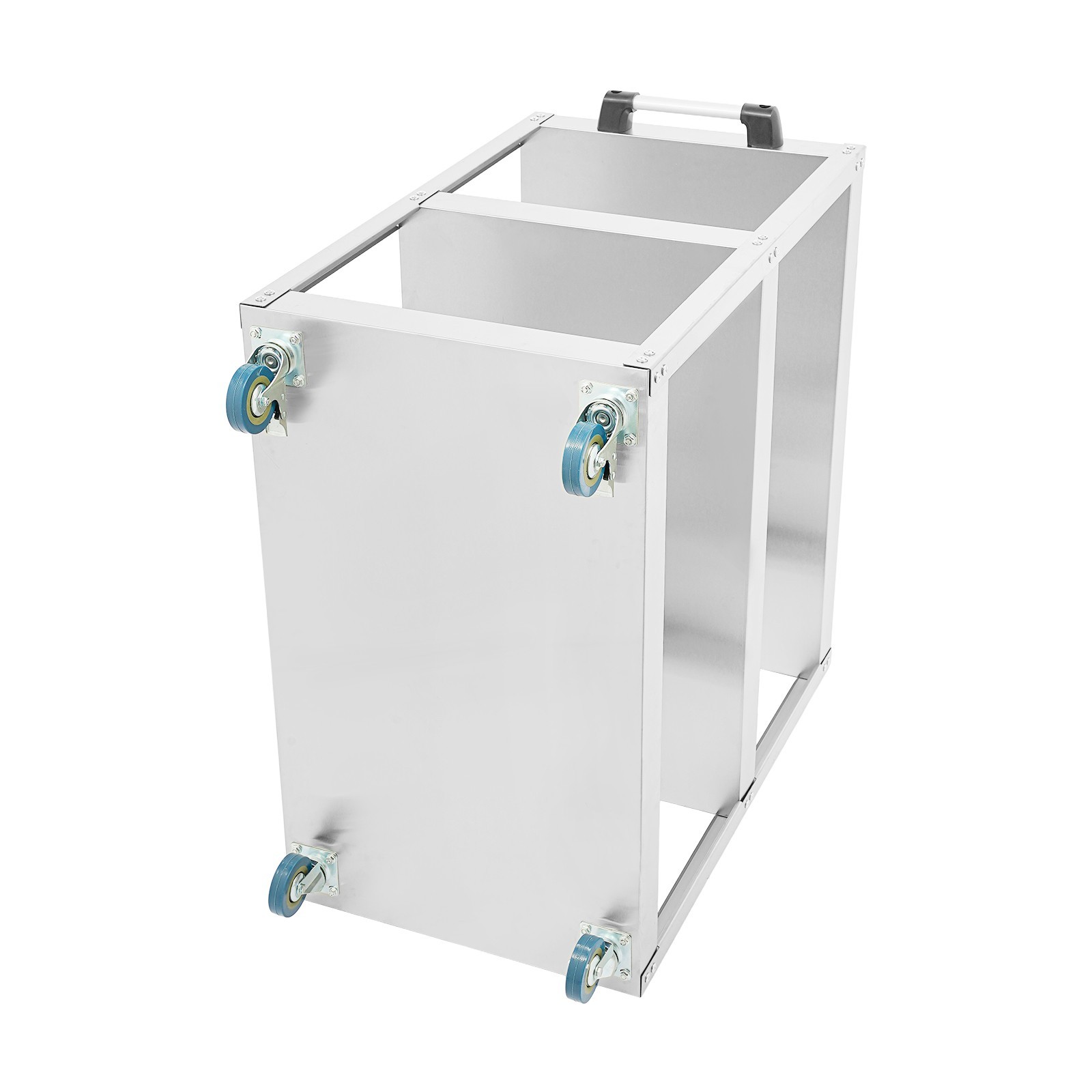 Stainless Steel Workshop Cart 3 Levels Multifunctional Cart W/ Wheels for Garage