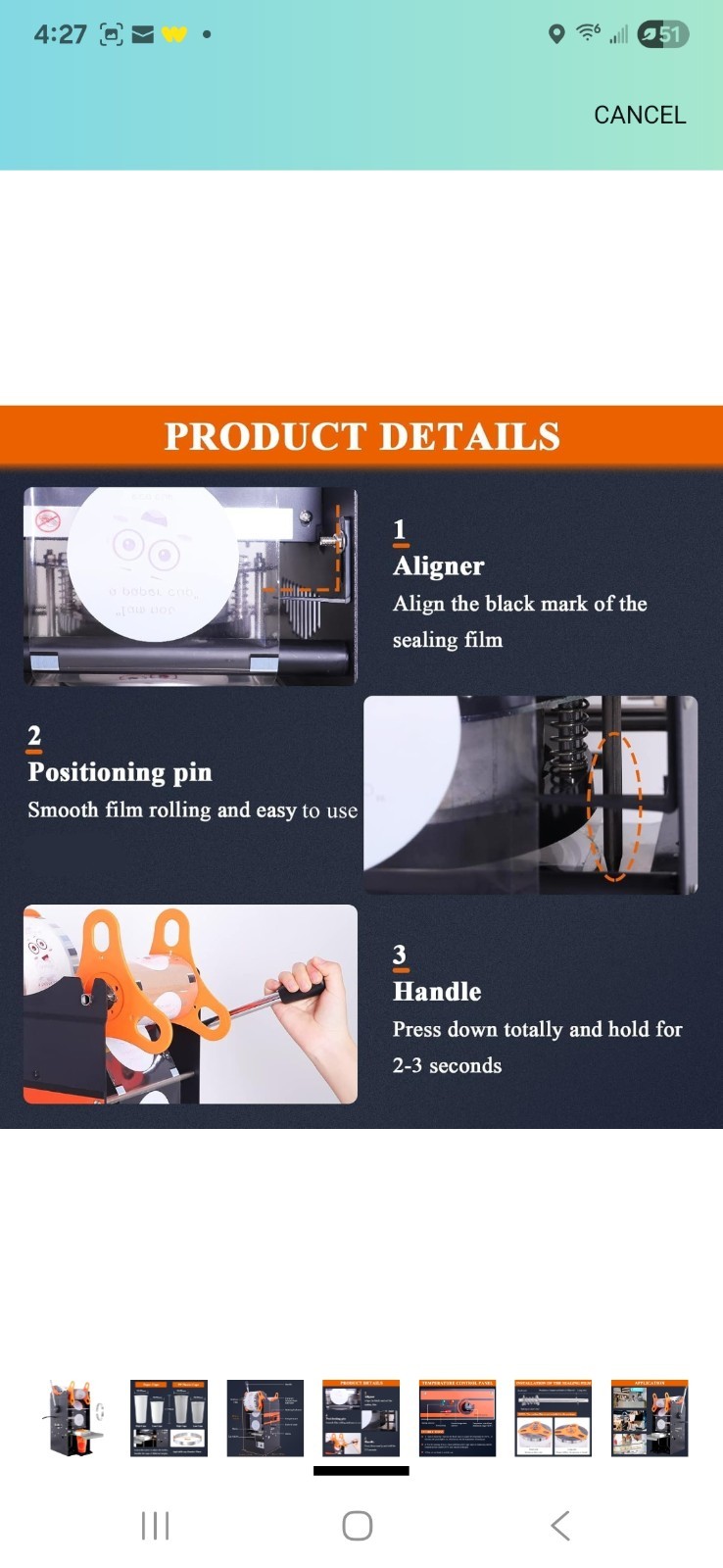 Manual Cup Sealing Machine JIAWANSHUN Electric Cup Sealer Bubble Boba Milk Tea