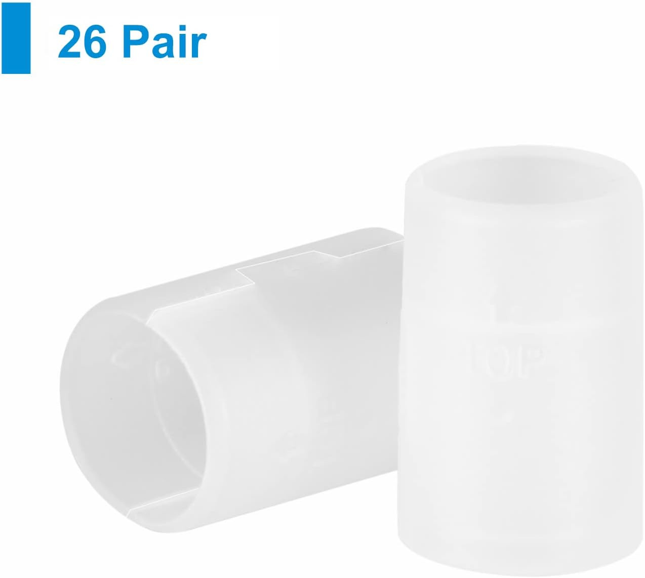 52Pcs Clear Wire Shelf Clips – Shelf Lock Clips for 1 Inch Pipe Shelving