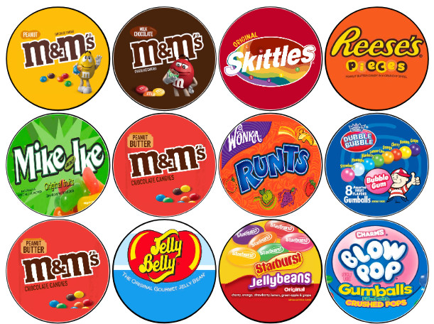 12 Peel Stick 2″ Round Bulk Vendstar Vending Labels Sticker Decal