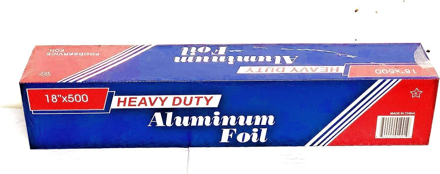 Heavy Duty Aluminum Foil 18″ x 500 ft, 20 Microns Thick | Commercial Grade & …