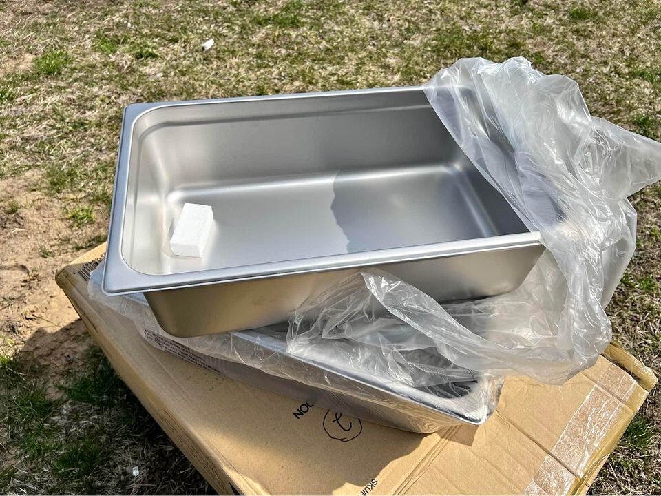FULL PAN -Heavy 22 gauge 6-Inch Deep, Full-Size Anti-Jamming Steam Table Pan
