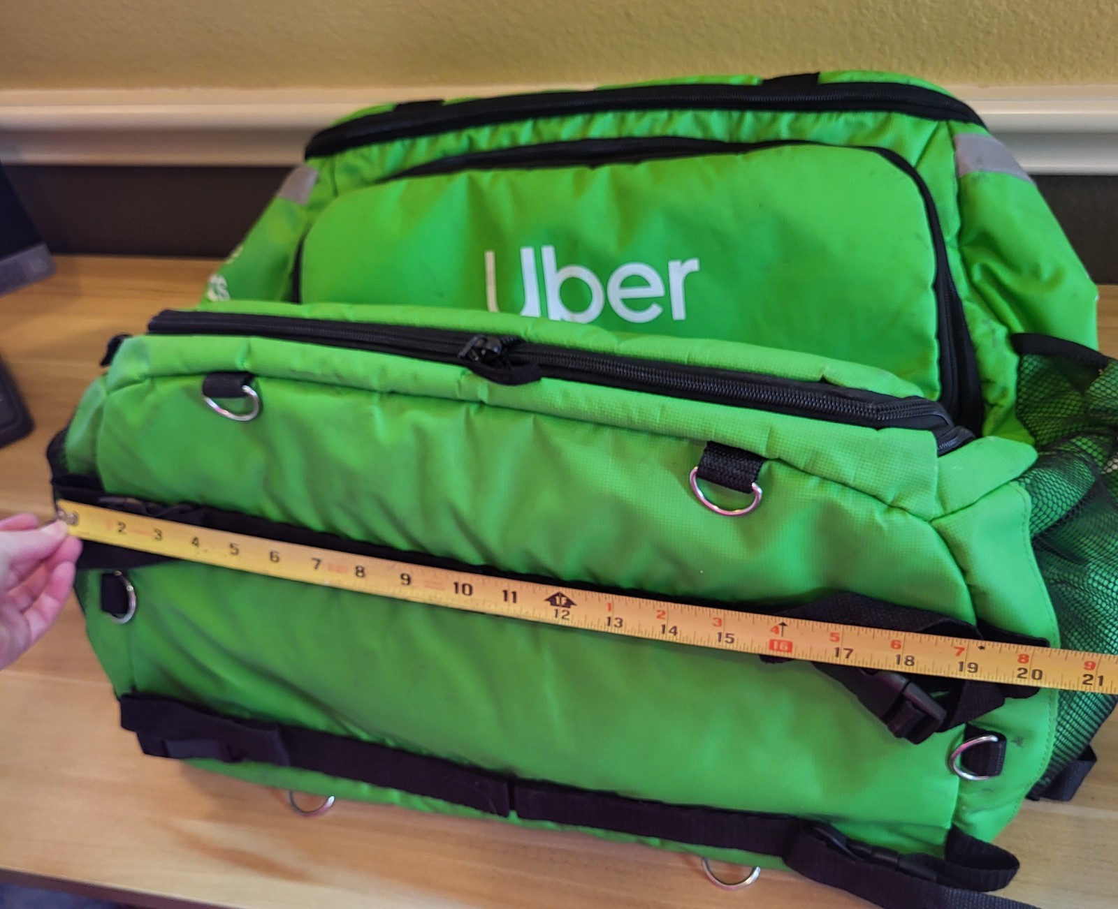 Uber Eats XL Insulated Food Delivery Backpack Bag w/ Cover Large Thermal Bag
