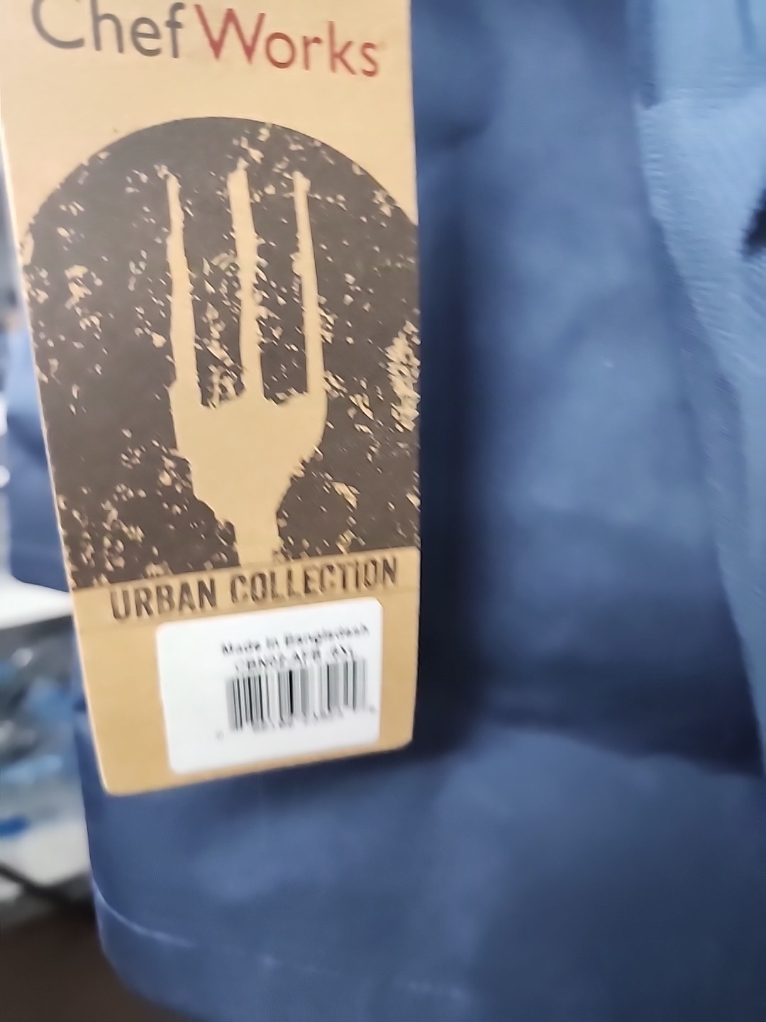 Chef Works Urban Collection Chef Coat Blue Size 6XL NWT