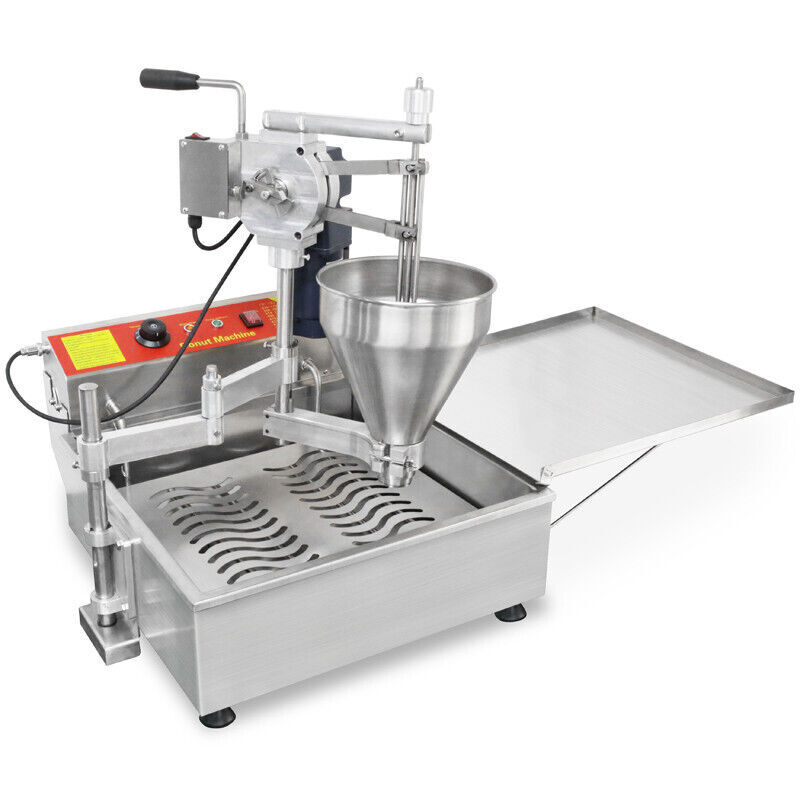 ✅3.5KW 220V Commercial Automatic Doughnut Maker, Donut Machine-300-450pcs/hour