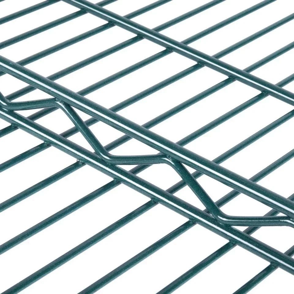 (2 PK) Green Epoxy Wire Shelving Sections 30in Depth 7 Sizes Walk In Cooler NSF