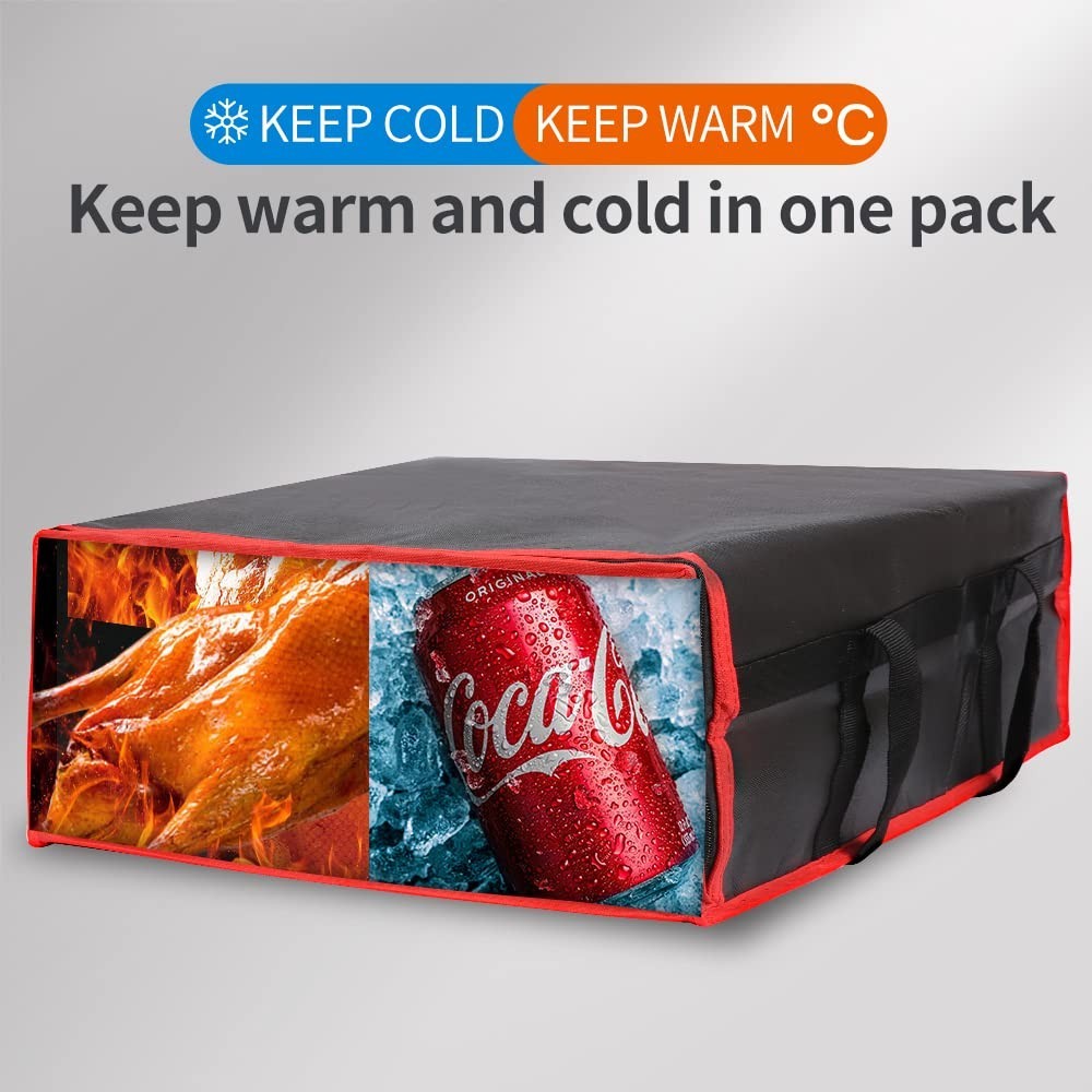 Luxury Insulated Pizza Warmer Bag, Durable & Easy to Clean for Delivery