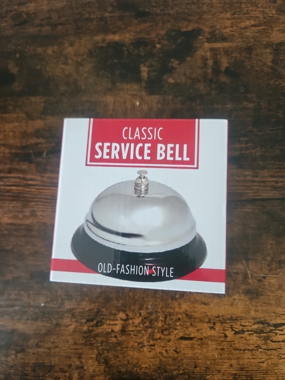 Classic Metal Service Bell – Call Bell with Black Base New