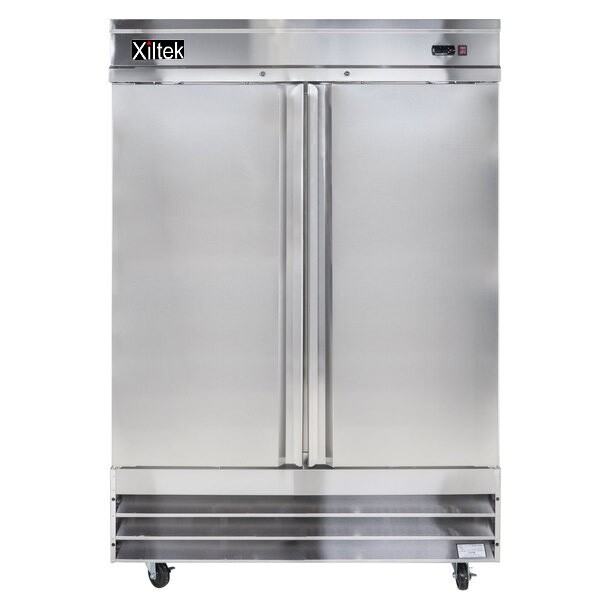New Xiltek 54″ Commercial Refrigerator All Stainless Steel Reach In Two Section