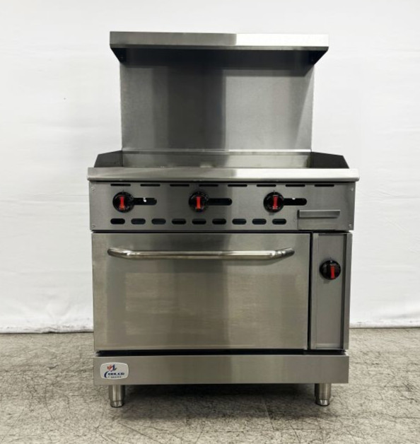 NEW 36″ Thermostatic Griddle Full Top Oven Range Stove Commercial Kitchen NG LP