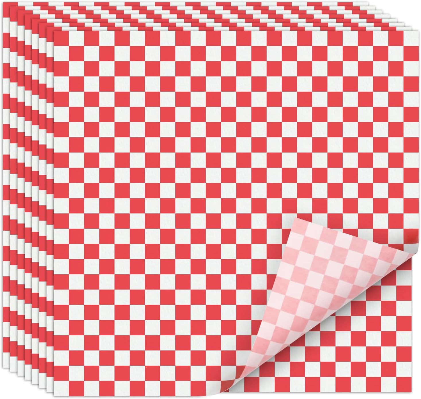 Ecodispose 12 X 12 Inches Grease Proof Deli Paper Precut Sheets for Deli Food, B