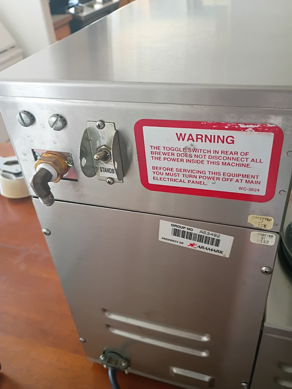 Curtis Alpha 3DS Commercial Coffee Brewer 3 Warmers Hot Water Faucet