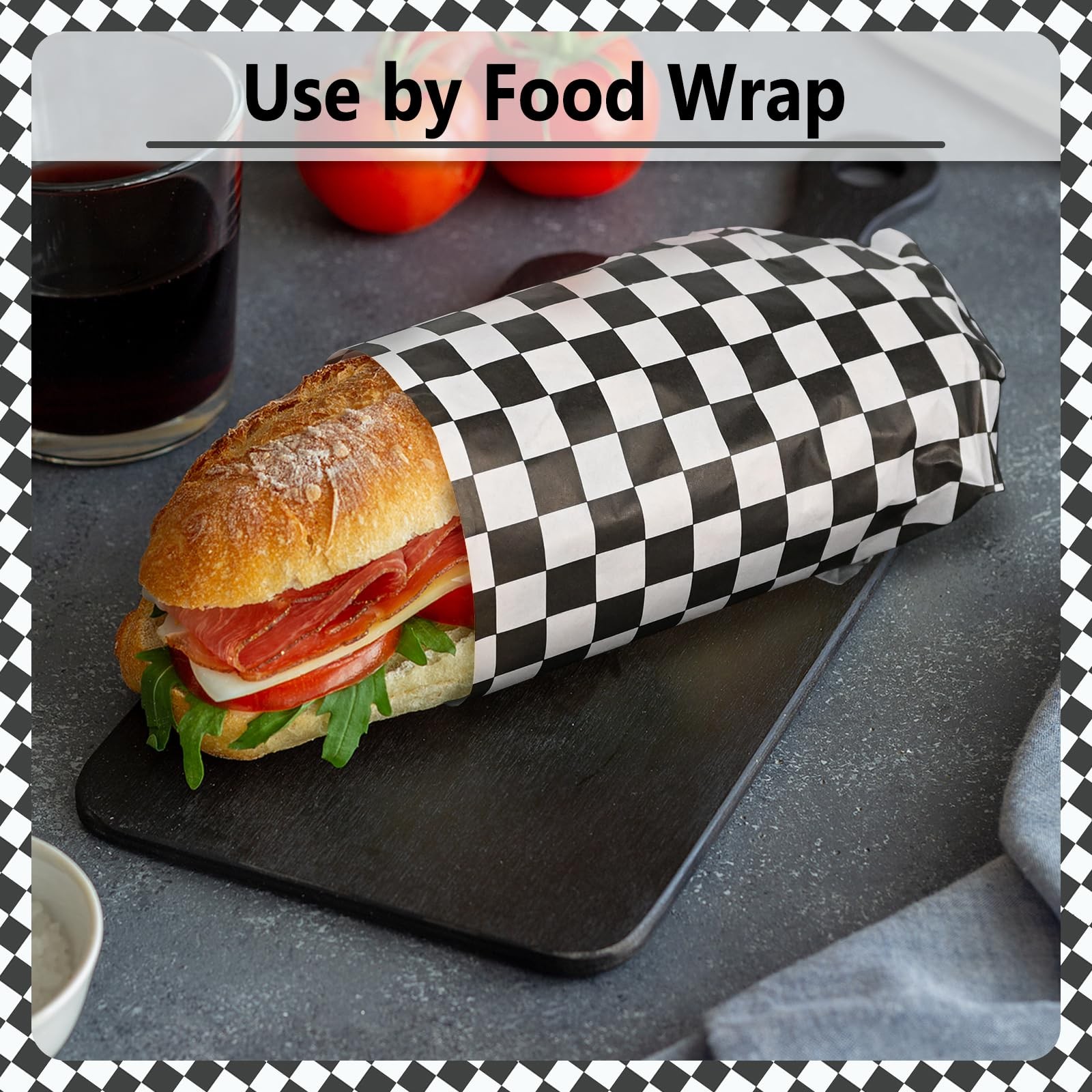 EcoDispose 12 x 12 Inches Grease Proof Deli Paper Precut Sheets for Deli Food…