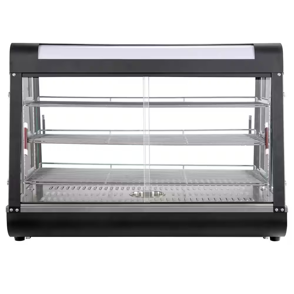 35 In. 1500-Watt 3-Tiers Commercial Food Warmer Display Buffet Server in Black