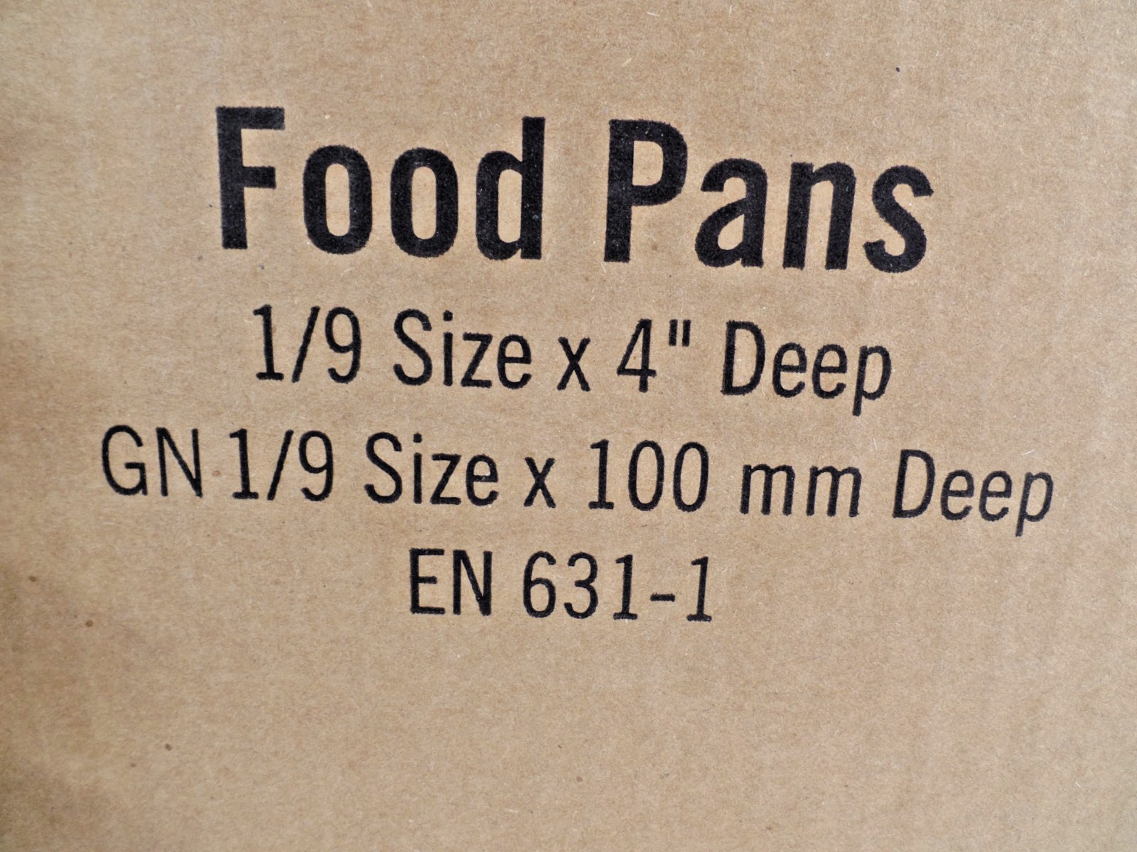 Cambro Camwear 94CW110 Food Pan 1/9 4″ Deep Black New 6 In Case