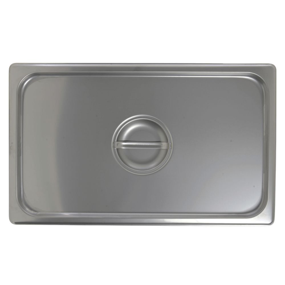 HUBERT® Full Size Flat Steam Table Pan Cover 22 Gauge Stainless Steel