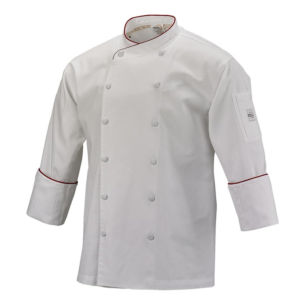 Mercer Culinary M62015WR3X Renaissance Men’s Scoop Neck Chef Jacket 3X-Large