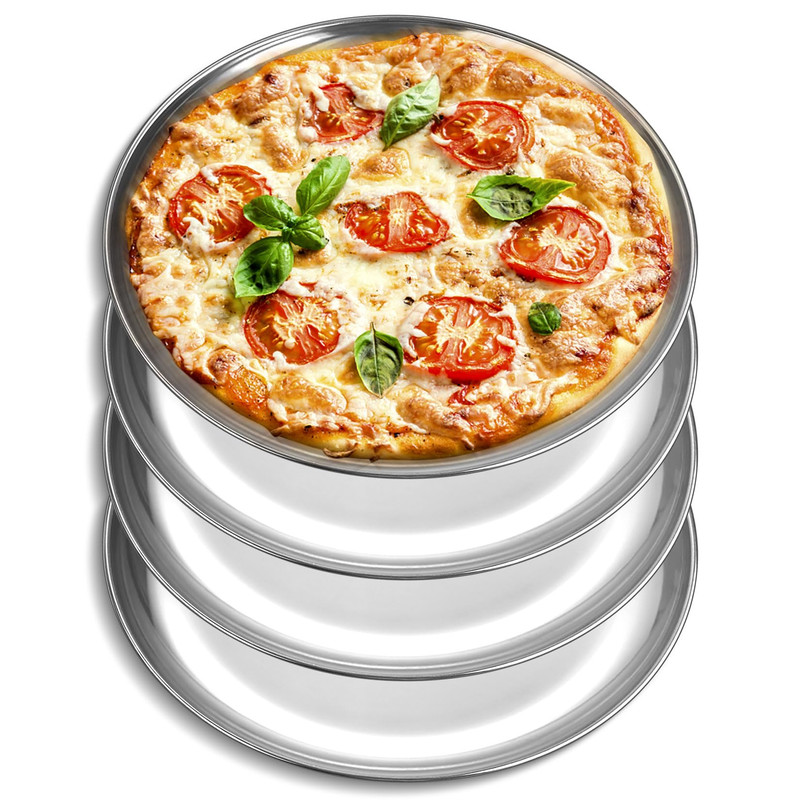 P&P Chef Pp Chef 10 Inch Pizza Pan Stainless Steel Round Pizza Tray Baking Pans