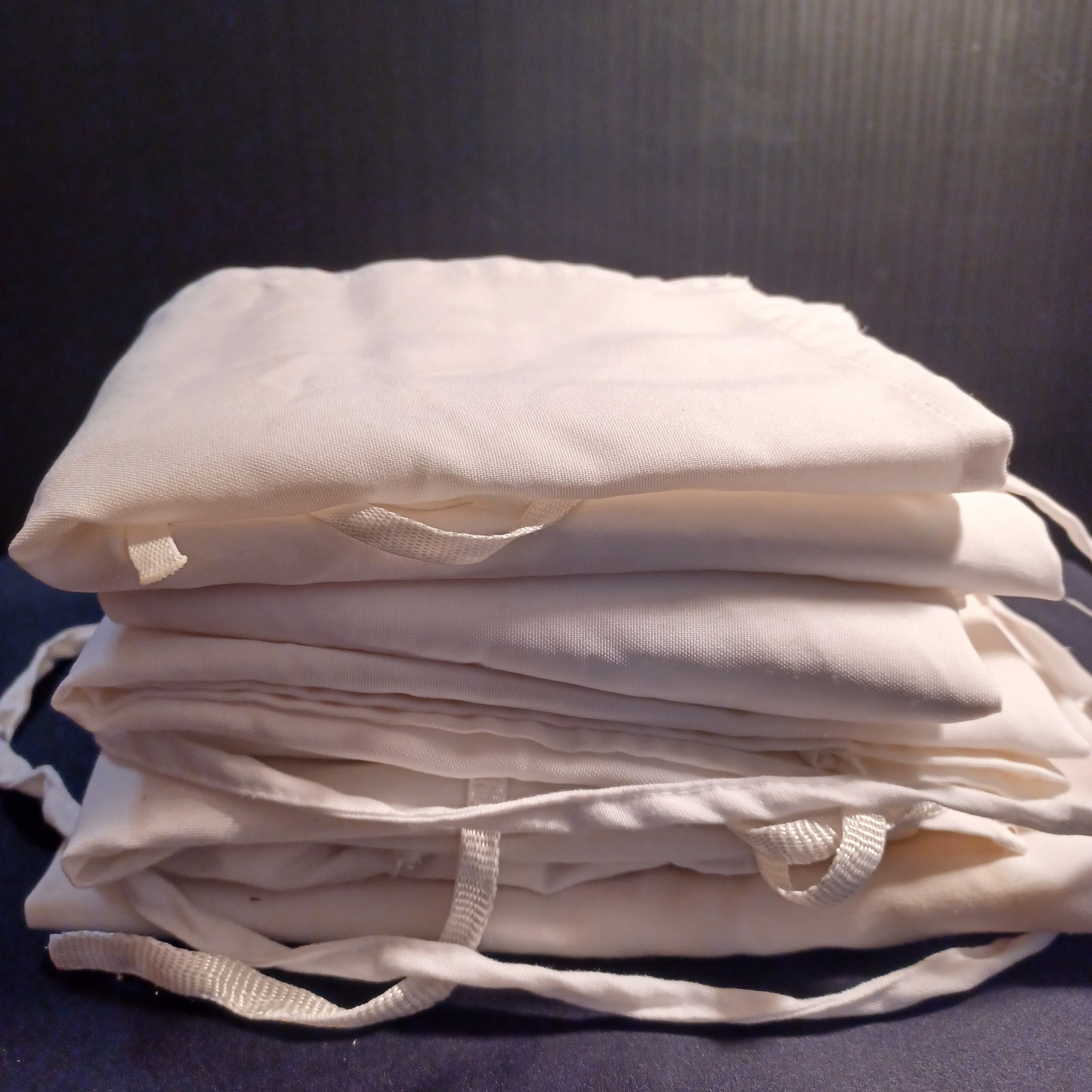 Chef Food Service Aprons White Lot Of 7 Various Sizes Used Condition