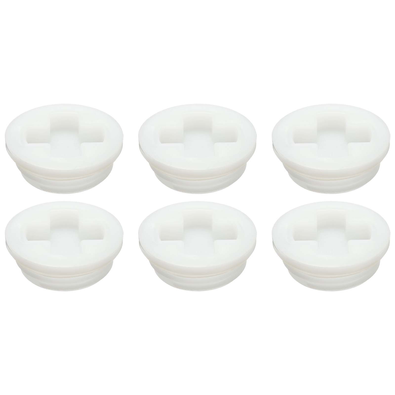 6Pcs Bung Cap 2 1/2″ Plastic Bung Hole Cap Coarse Thread Bung Caps for Drums