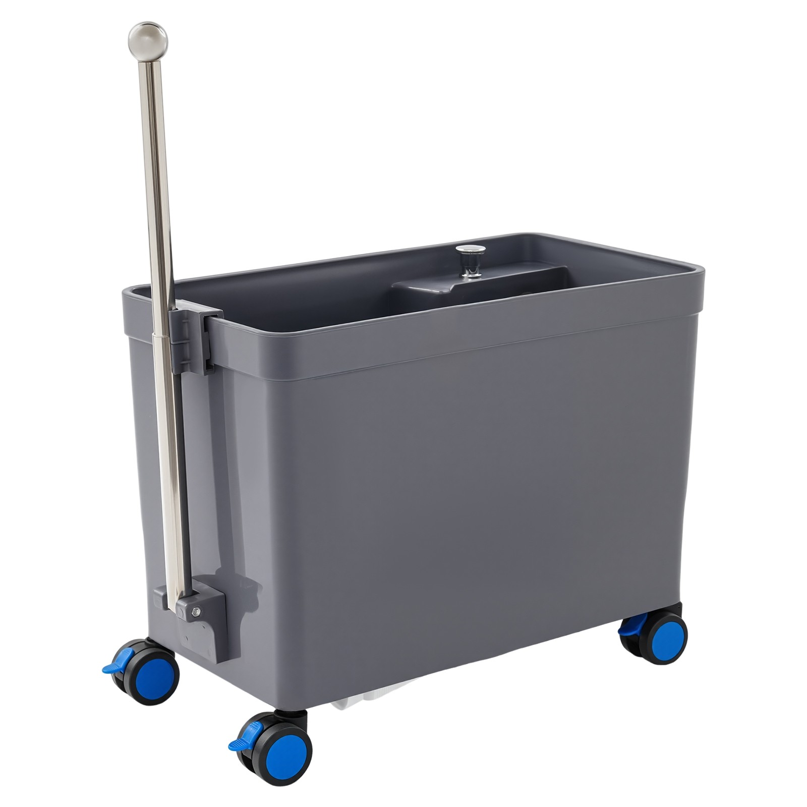 21×11″ Commercial Mop Sink Laundry Room Floor Mop Sink with One-touch Drainage