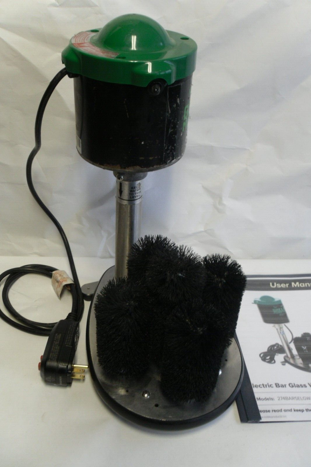 Noble Upright Green Monster 5-Brush Glass Washer 274BAR5ELGW