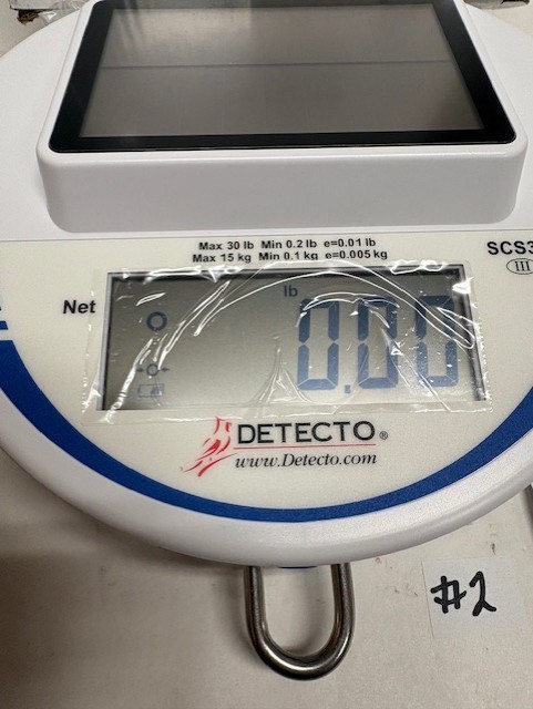 Detecto Solar Hanging Scale 30 lb./15kg Capacity SCS30 (#2) *