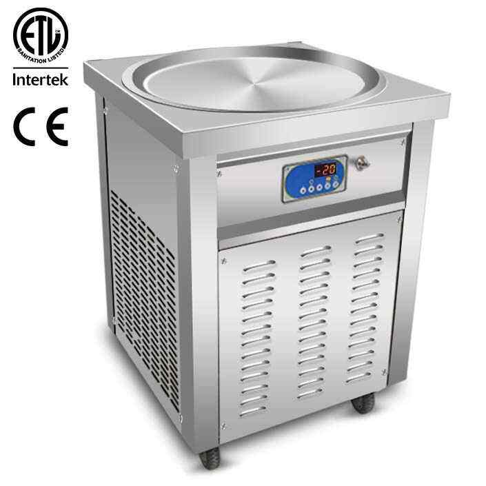 Kolice 55cm (22″) round pan fried ice ceram machine, rolled ice cream machine