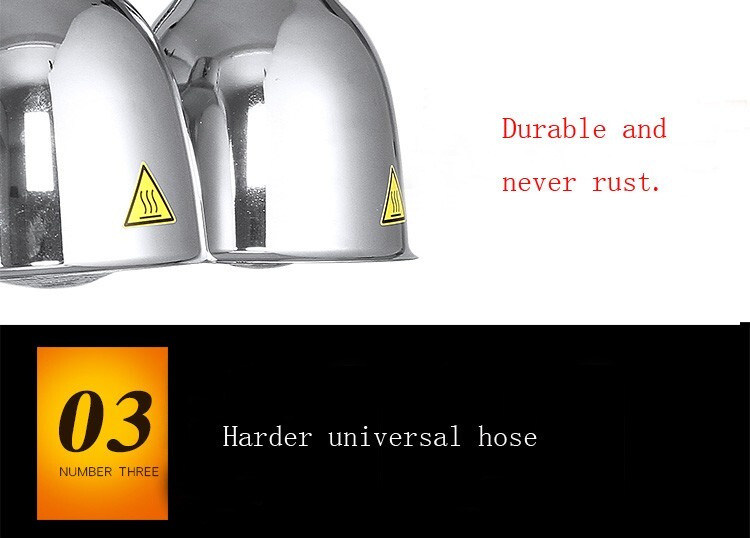 Universal 2 Heads Food Insulation Lamps 110V Warmer 250W*2 Sliver Adjustable