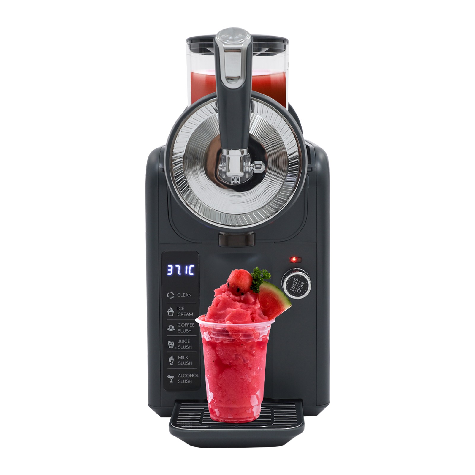 Frozen Drink Machine Set Shaved Ice Tool for Home with Self-Cleaning Function