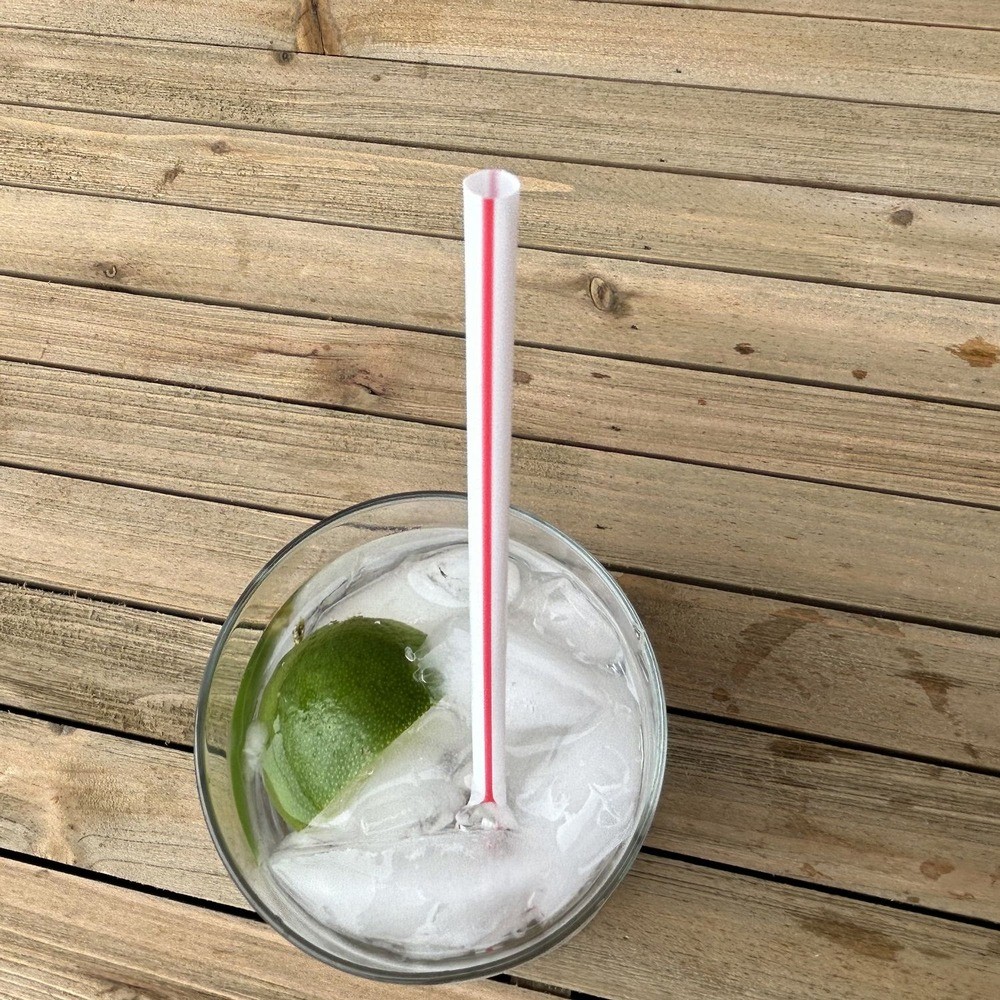 Boardwalk JSTUW775RW 7.75″ Polypropylene Jumbo Straws – Red/White (12500/CT) New