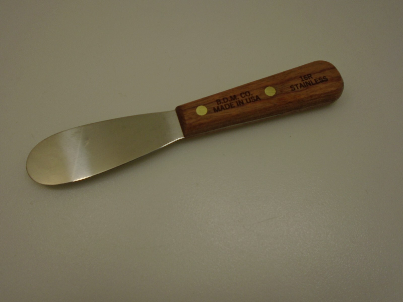 Dexter USA Smooth Edge Dental Spatula 16R Stainless Wood Handle FactorySecond