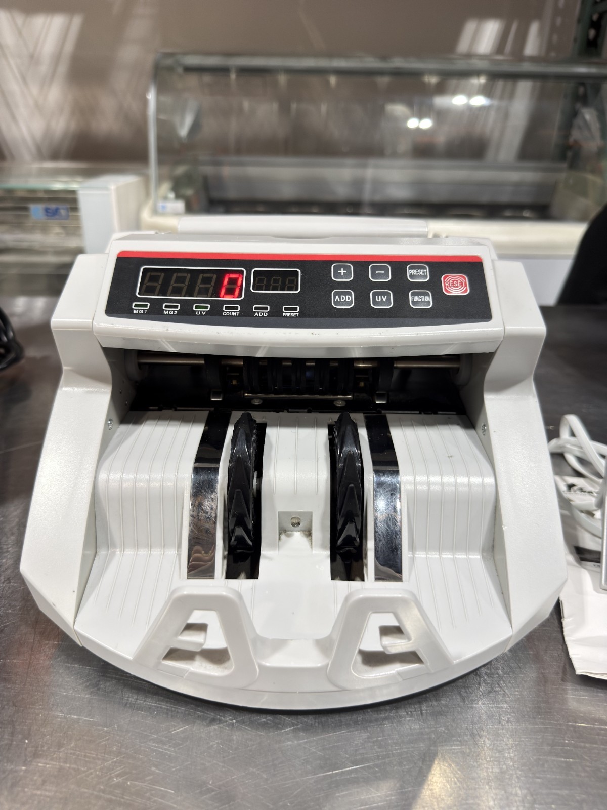 Costway Electric Money Counter Machine w/ UV & MG Detection 110V