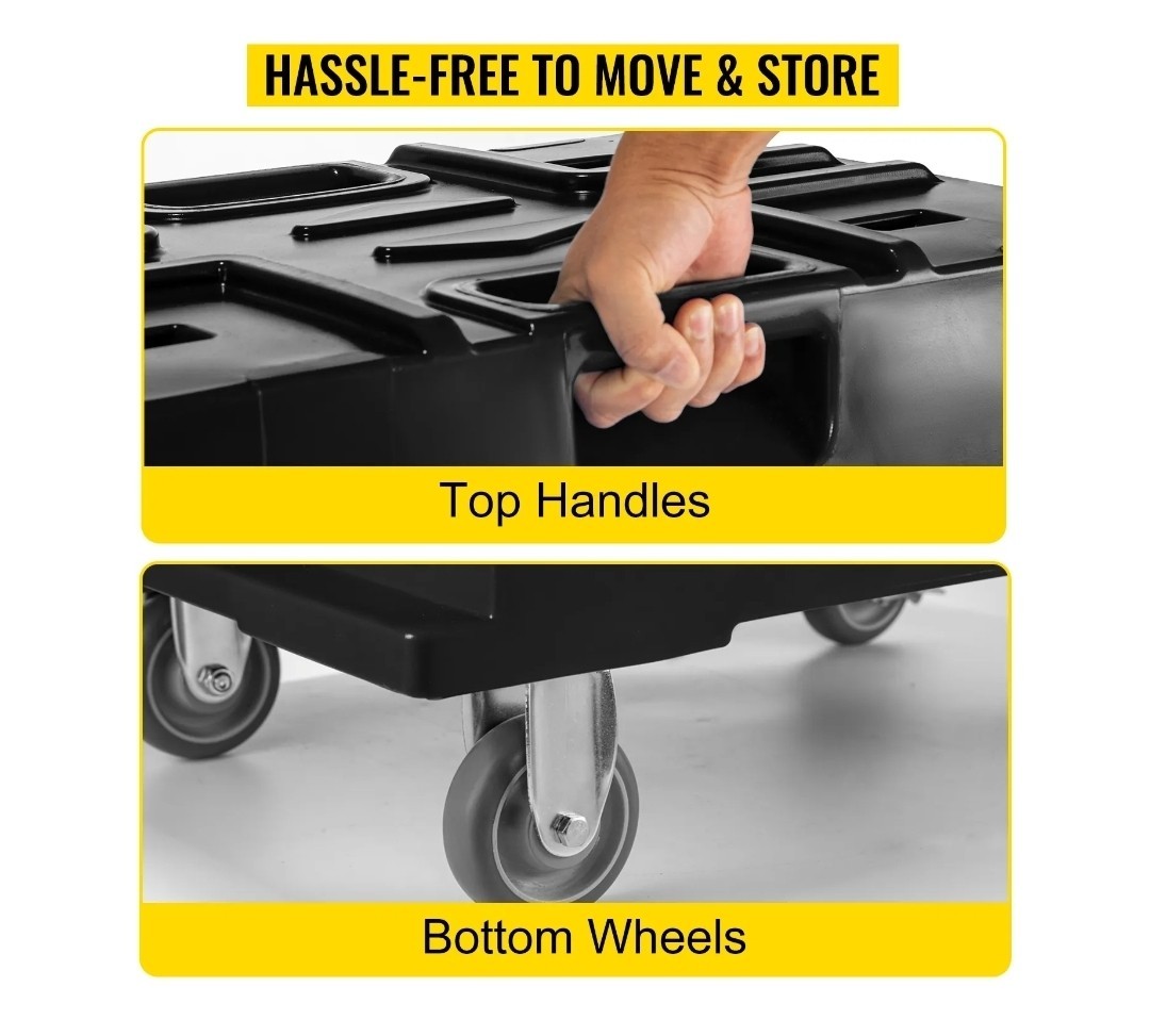 VEVOR Insulated Food Pan Carrier, 82 Qt Hot Box for Catering, LLDPE Food Box Car