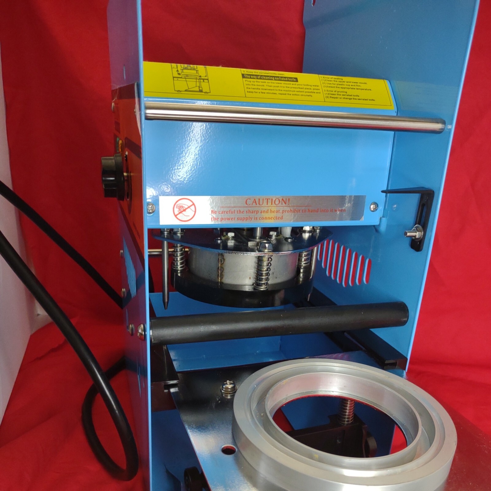 Manual Cup Sealer Electric Plastic Paper Cup Sealing Machine 300-500 Cups/H. N-G
