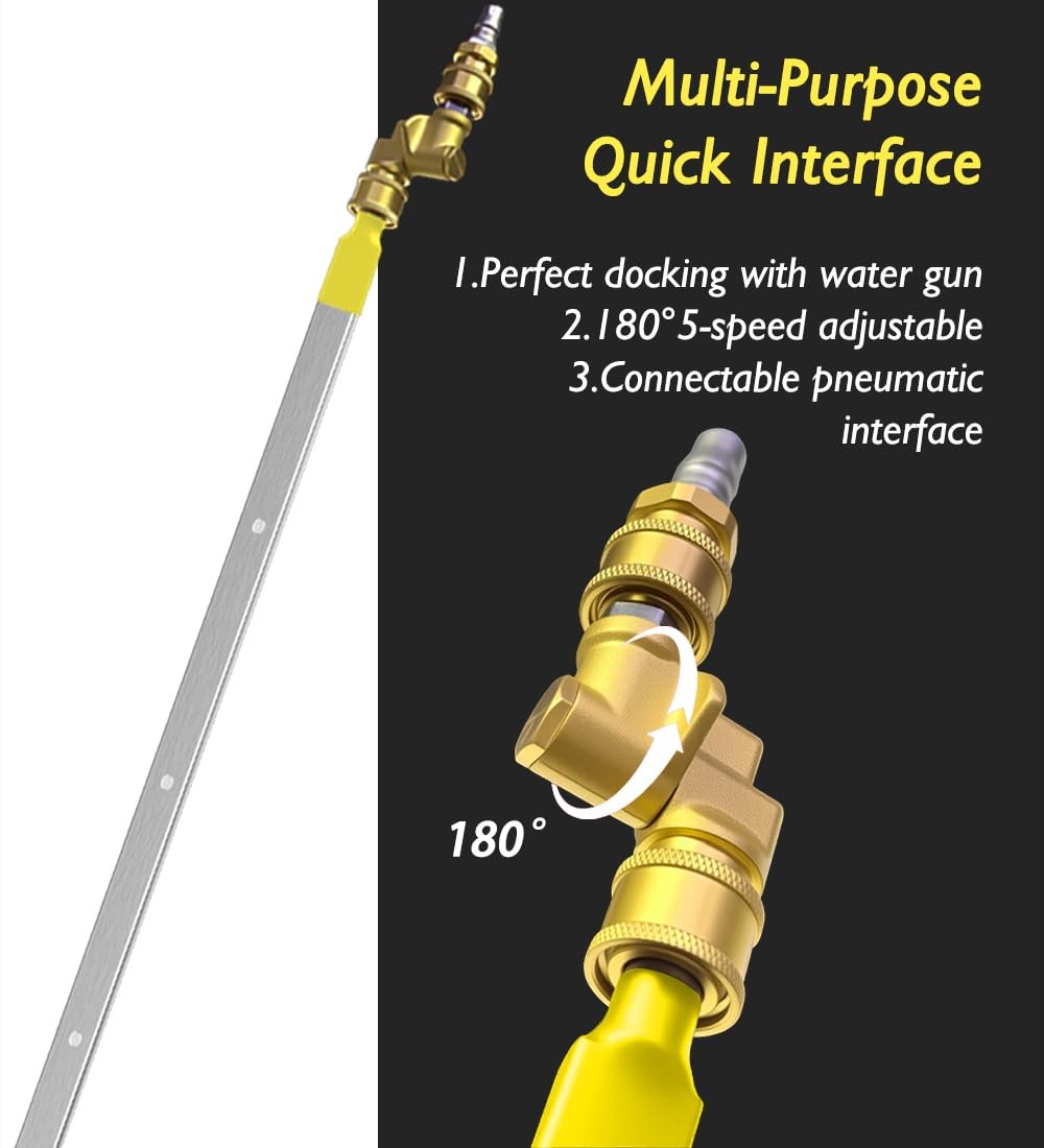 LFMUFNO 120cm Radiator Cleaning Wand 4500PSI Pressure Washer Car Radiator Flush