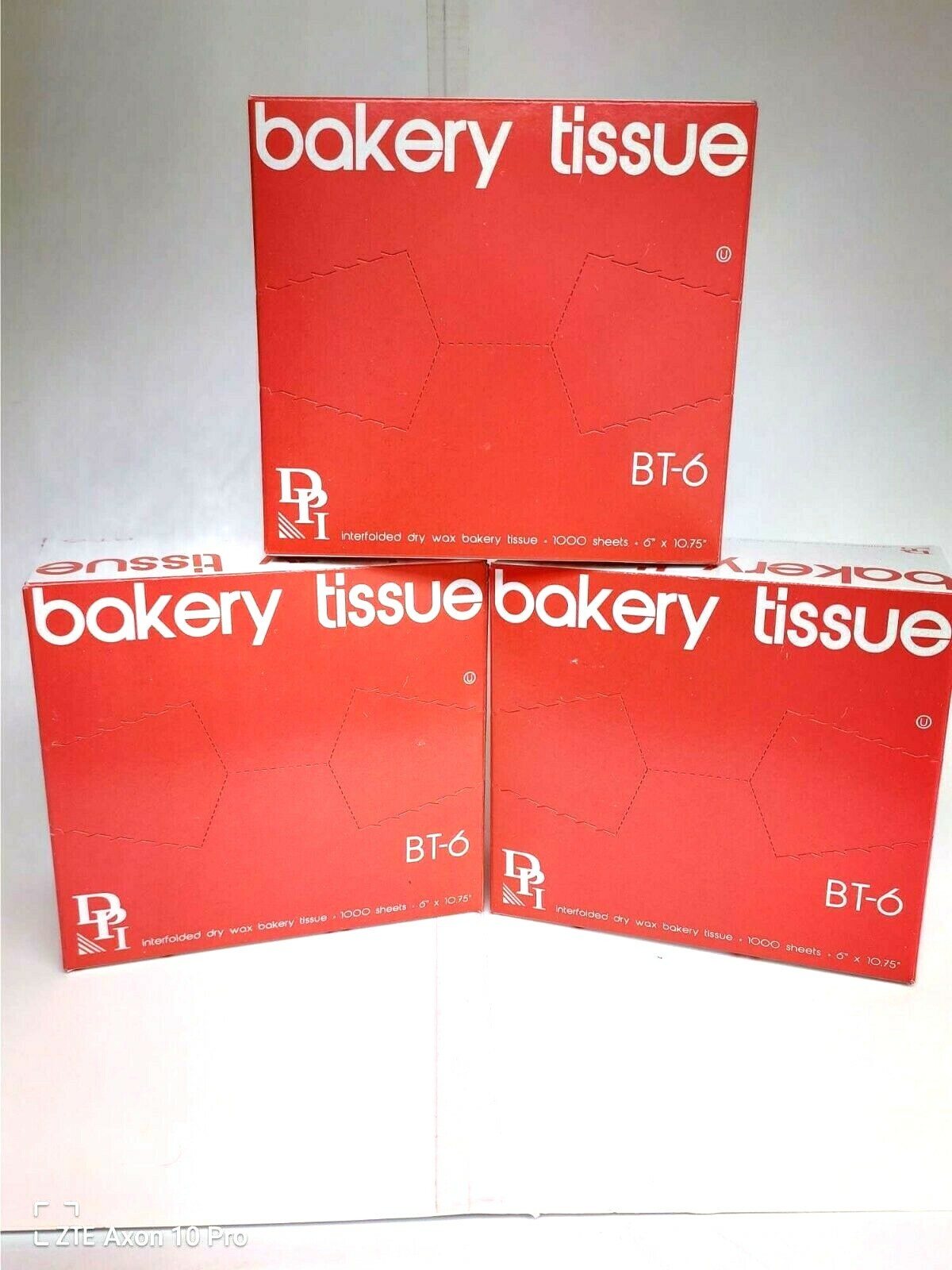 Bakery Tissue Paper BT-6, DPI Pop-Up, 6″ x 10.75″ (Pack of 1000 Sheets)