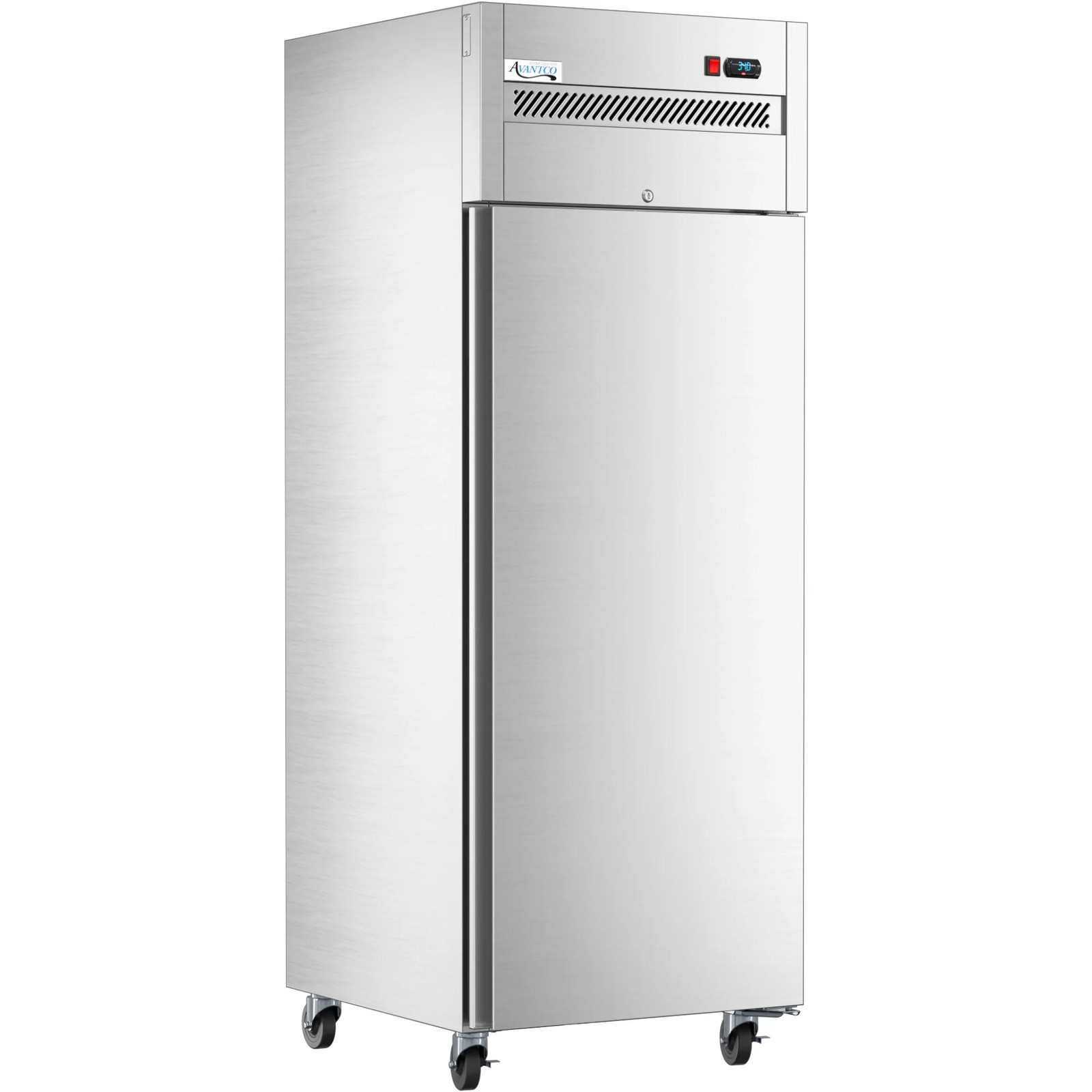 29″ Solid Door Stainless Steel Reach-In Refrigerator