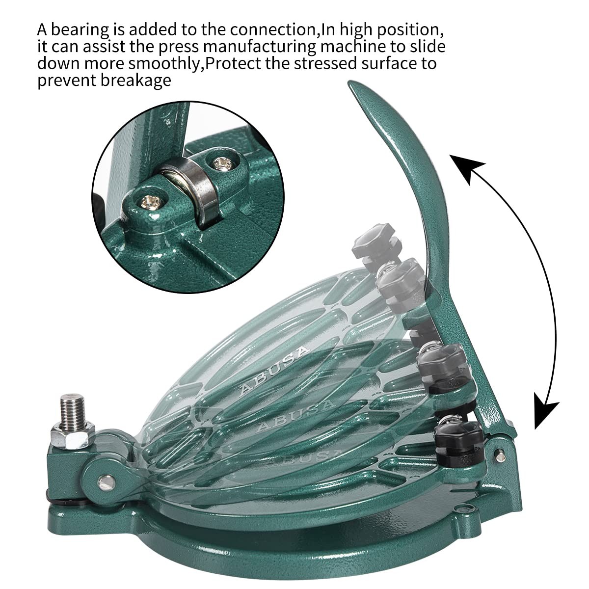 ABUSA Thickness Adjustable Tortilla Press 8 Inch Maker 8 Inch, Green