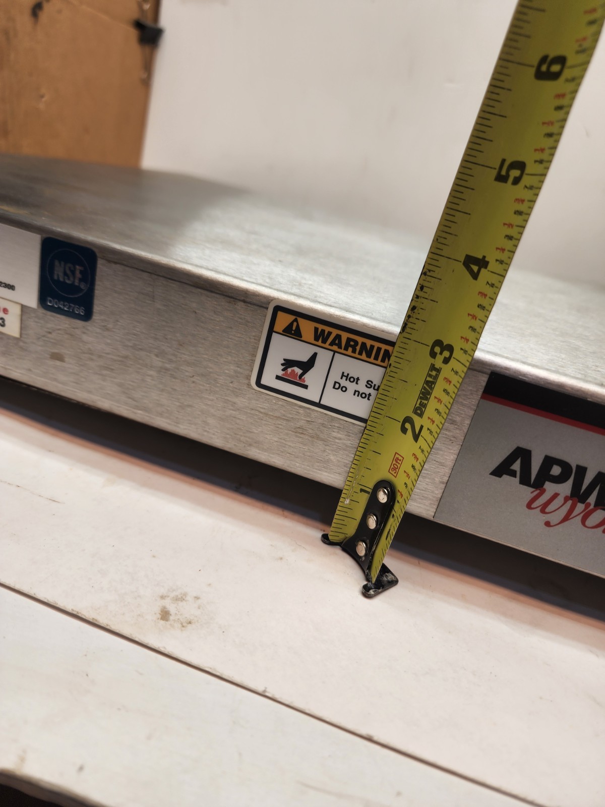APW Wyott WS-2 stainless Steel Heated Shelf Food Warmer 115v