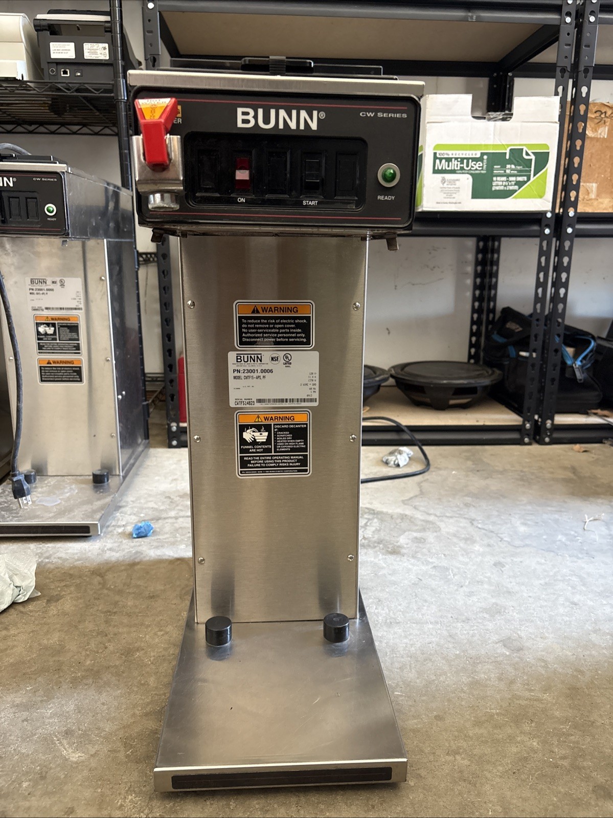 Bunn Coffee Airpot Brewer Maker Machine CWTF15-APF Model 23001.0006
