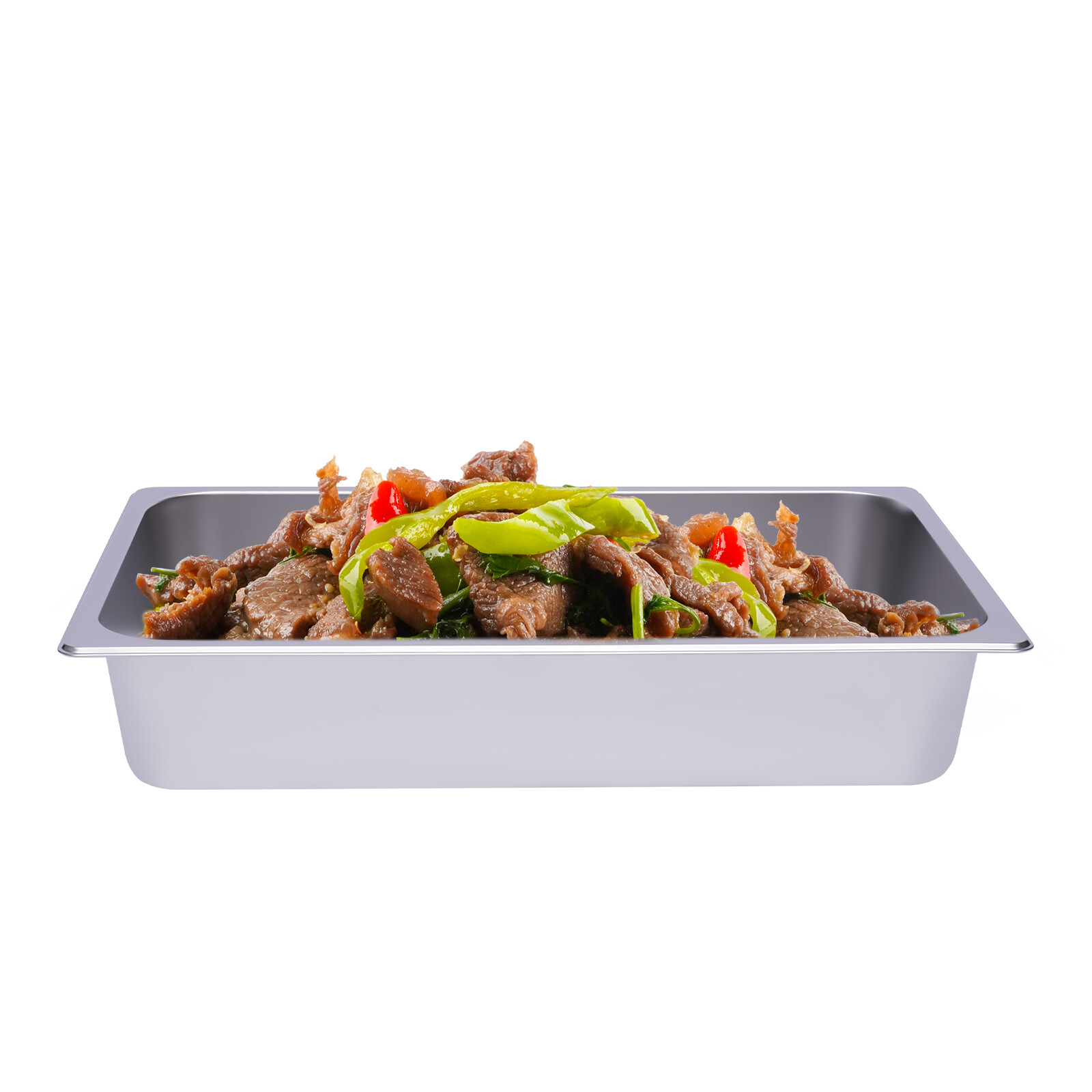 6-Pack 4 Inch Stainless Steel Steam Table Pans Deep Restaurant Steam Table Pans