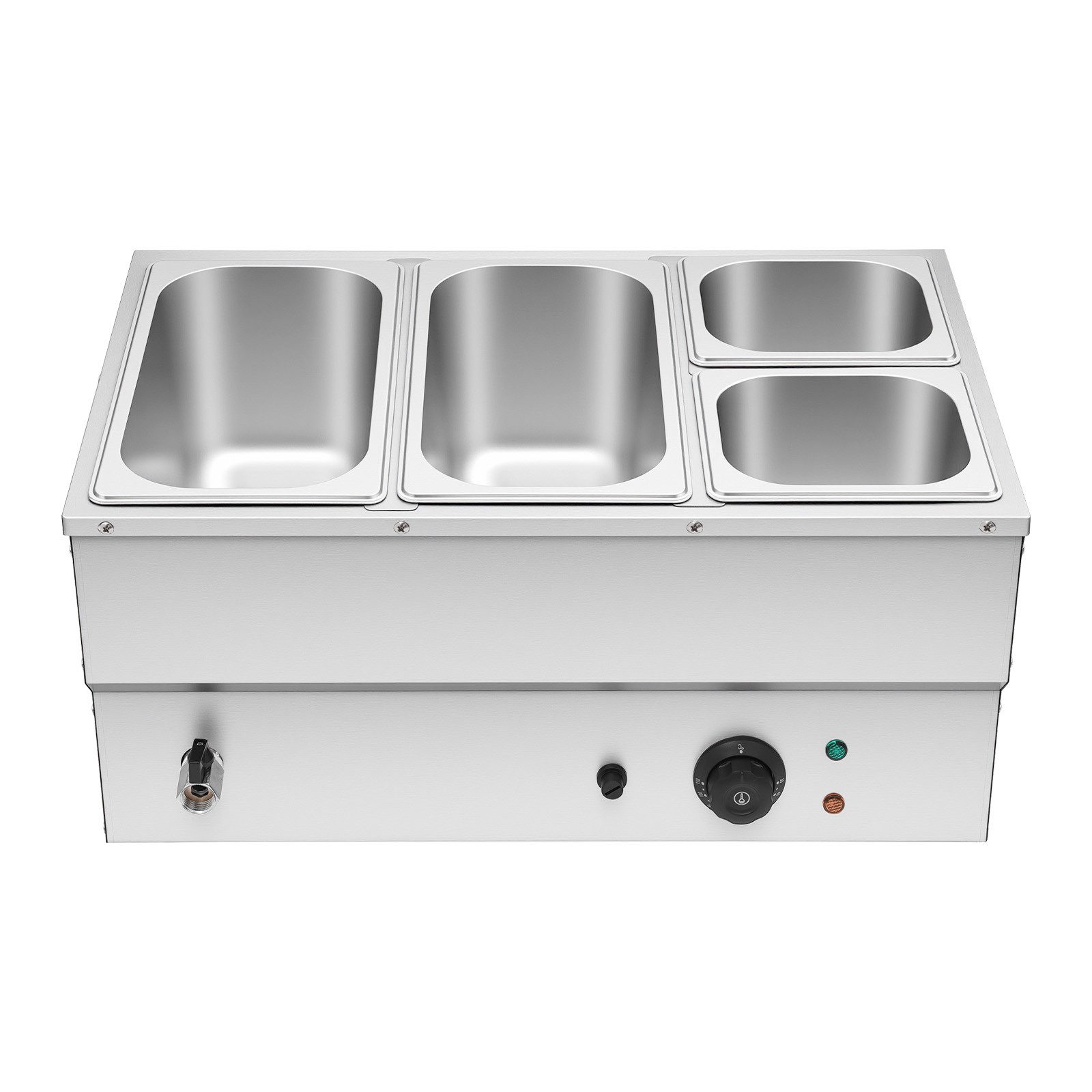 4-Pan Electric Food Warmer Commercial Food Warmer Countertop Buffet Food Warmer