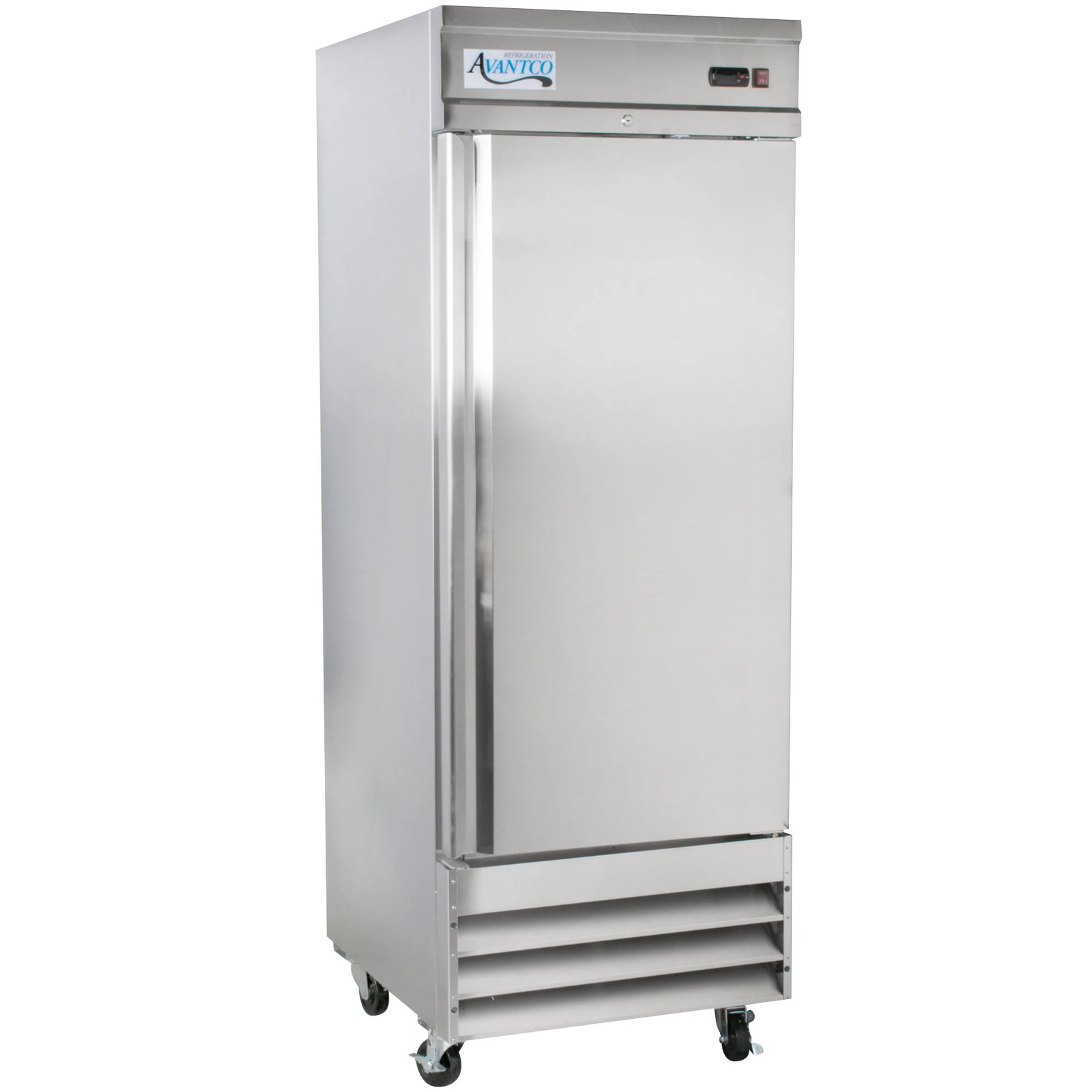 29″ Stainless Steel Solid Door Reach-In Refrigerator