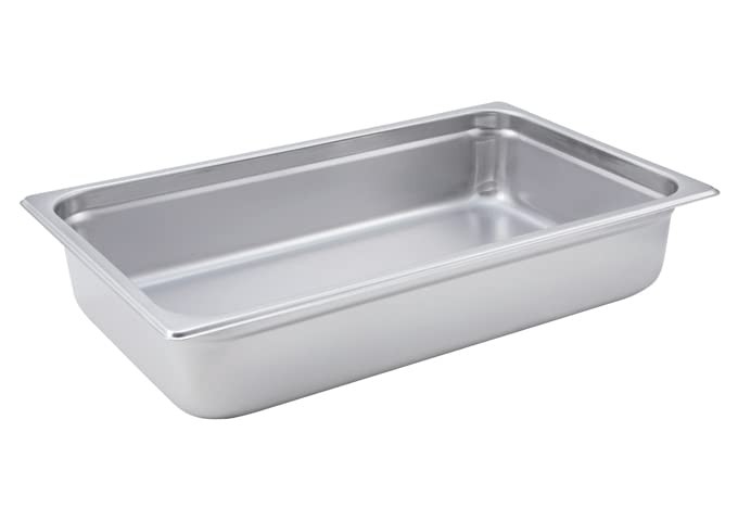 Value Series 222004931 22 Gauge Stainless Steel Steam Table Pan, Full-Size, 14