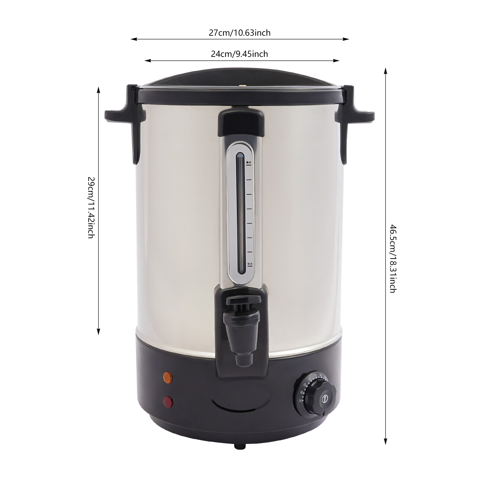 Coffee Dispenser Stainless Steel Insulation Barrel Hot Coffee Dispenser 1800 W